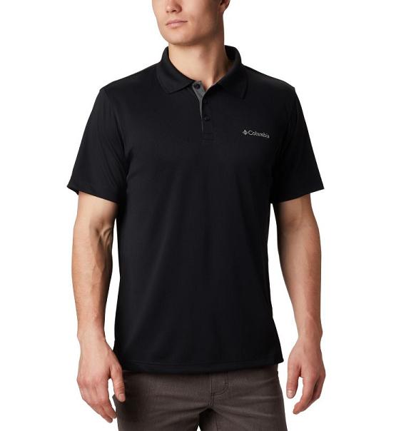 Columbia Utilizer Polo Black For Men's NZ40978 New Zealand